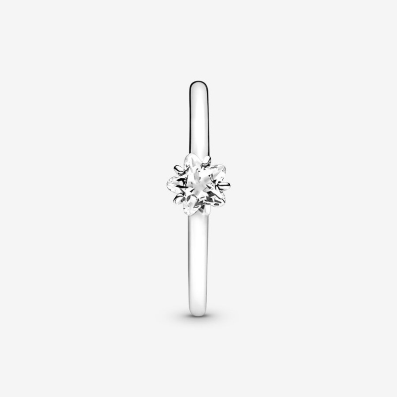 Pandora Celestial Sparkling Star Solitaire Ring Sterling Silver | 18904-VFHL