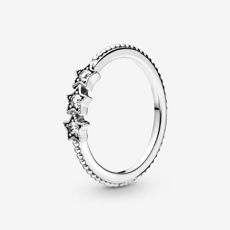 Pandora Celestial Stars Ring Sterling Silver | 13824-IDVR