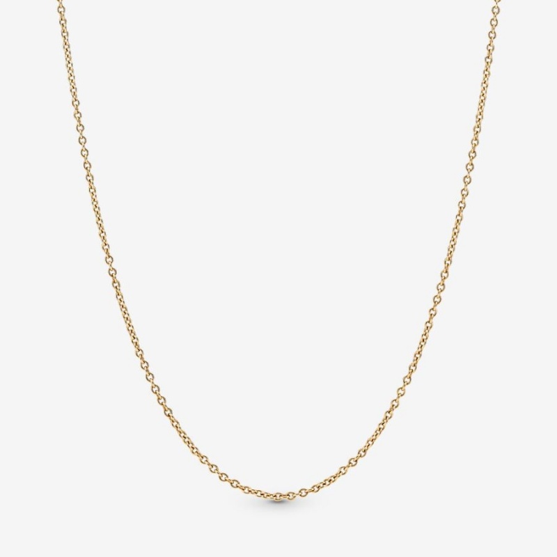 Pandora Classic Anchor Chain Necklace Gold | 72596-DOYT