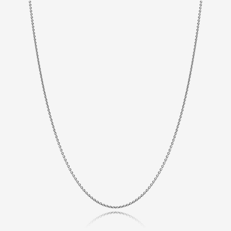 Pandora Classic Cable Chain Necklace Sterling Silver | 12734-SMVR