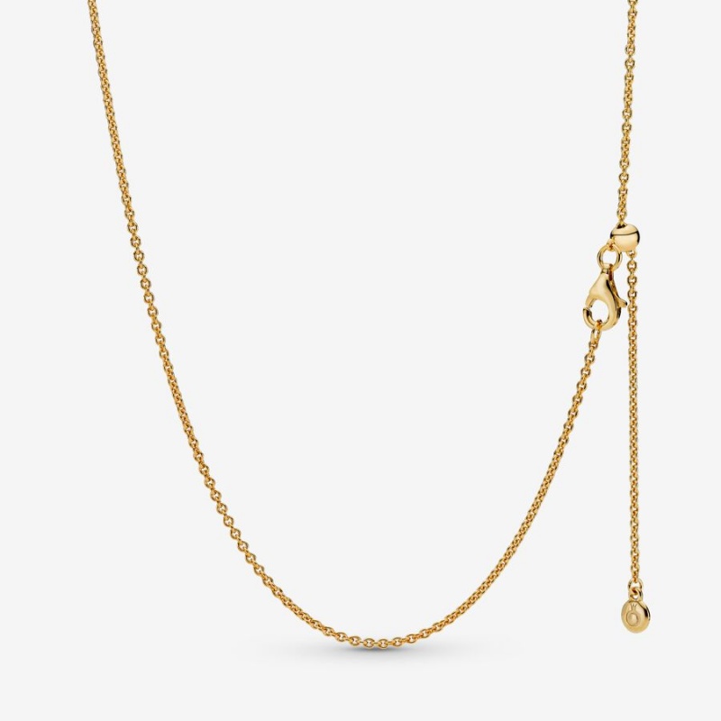 Pandora Classic Cable Chain Necklace - FINAL SALE Gold Plated | 94107-OPXA