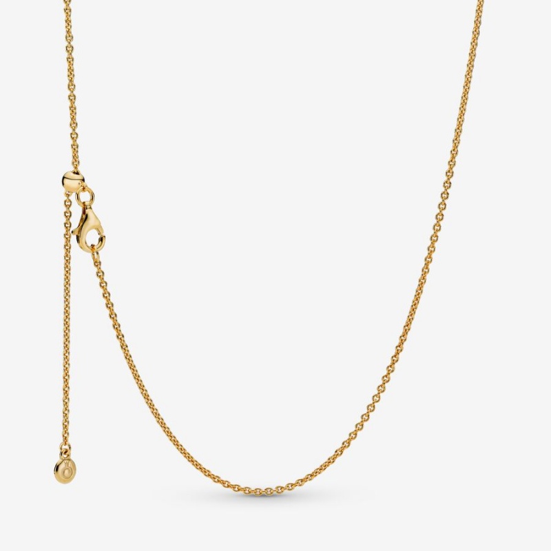 Pandora Classic Cable Chain Necklace - FINAL SALE Gold Plated | 94107-OPXA