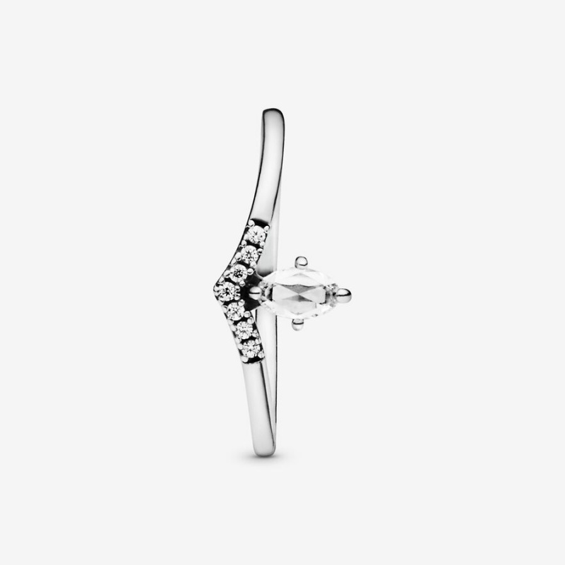 Pandora Classic Wishbone Ring Sterling Silver | 42867-WSPN