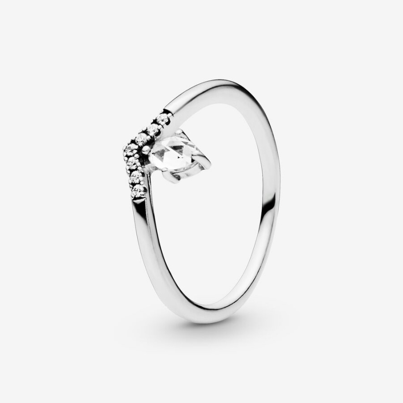 Pandora Classic Wishbone Ring Sterling Silver | 42867-WSPN