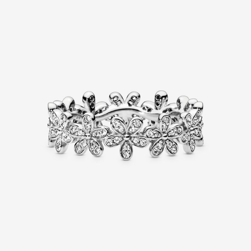 Pandora Daisy Flower Ring Sterling Silver | 56809-CKHS