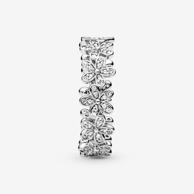 Pandora Daisy Flower Ring Sterling Silver | 56809-CKHS