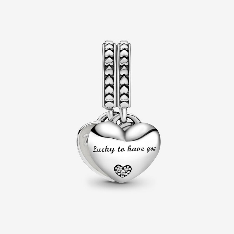 Pandora Daughter- & Mother in Law Split Dangle Charm - FINAL SALE Sterling Silver | 61740-SFIK