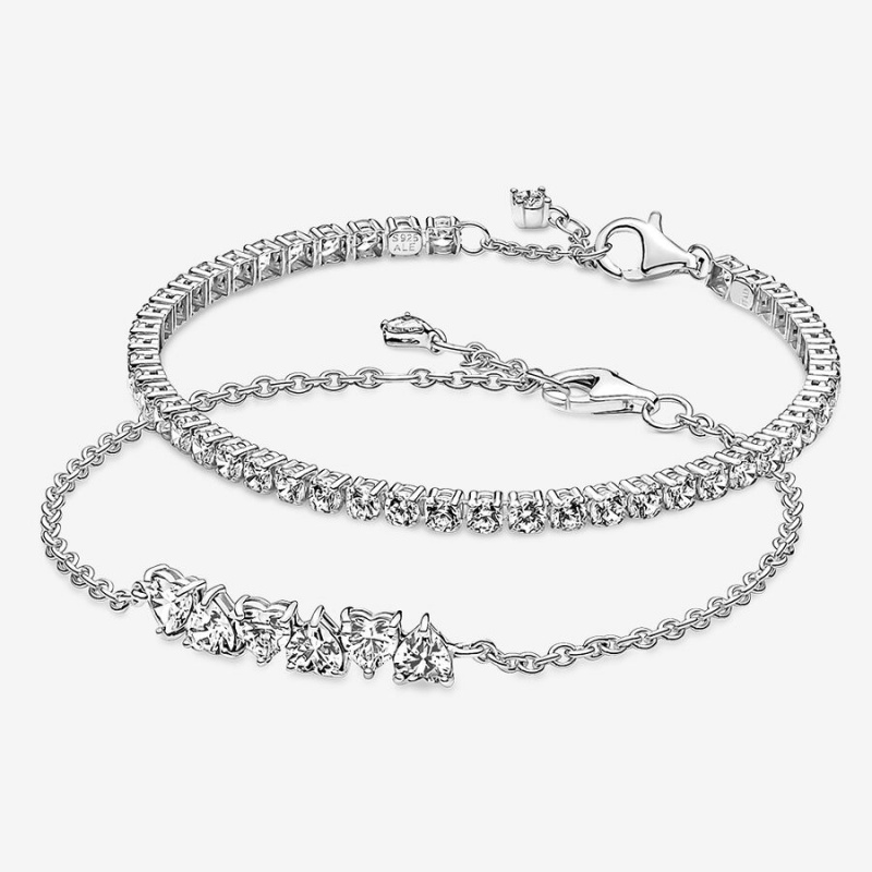 Pandora Endless Hearts Sparkling Bracelet Set | 59213-NDAB