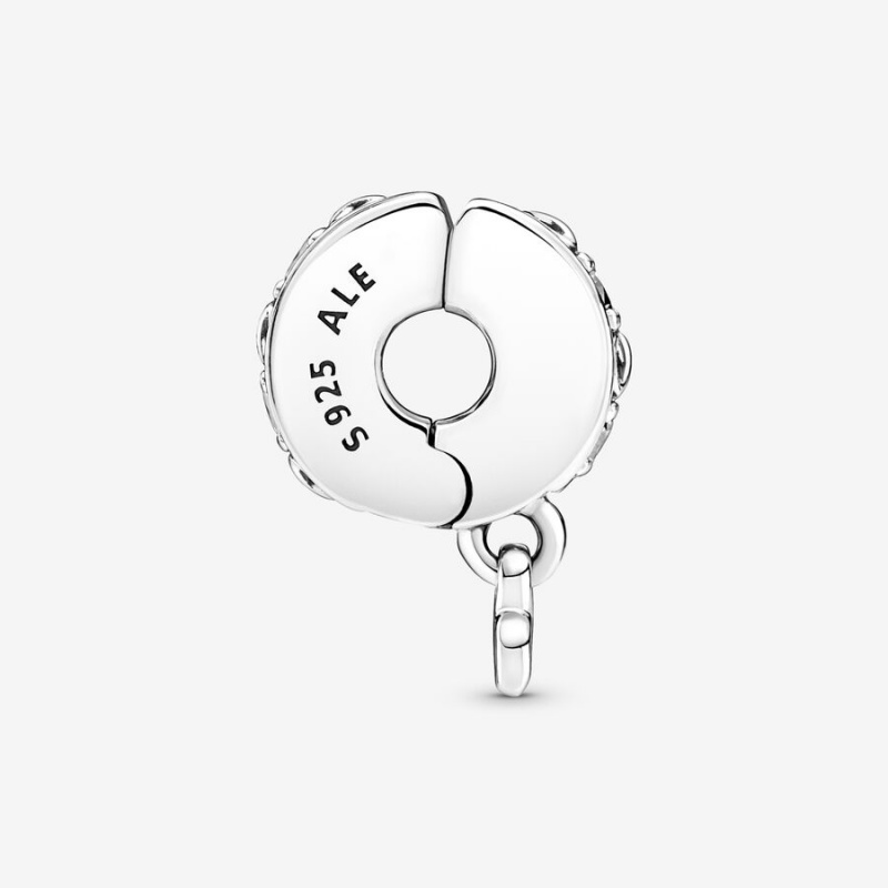 Pandora Family Always Pavé Clip Charm Sterling Silver | 28619-KDVB