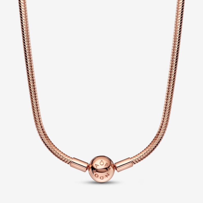 Pandora Family Circle Rose Charm Necklace Set | 49862-RIXW