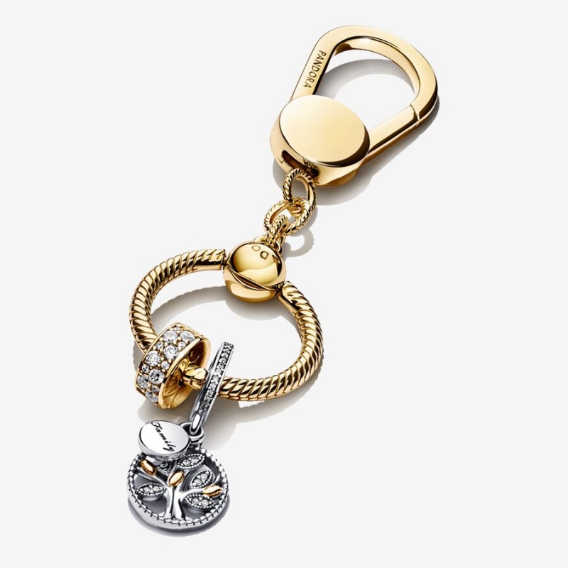 Pandora Family Means Everything Golden Keychain Set | 60928-LWBJ