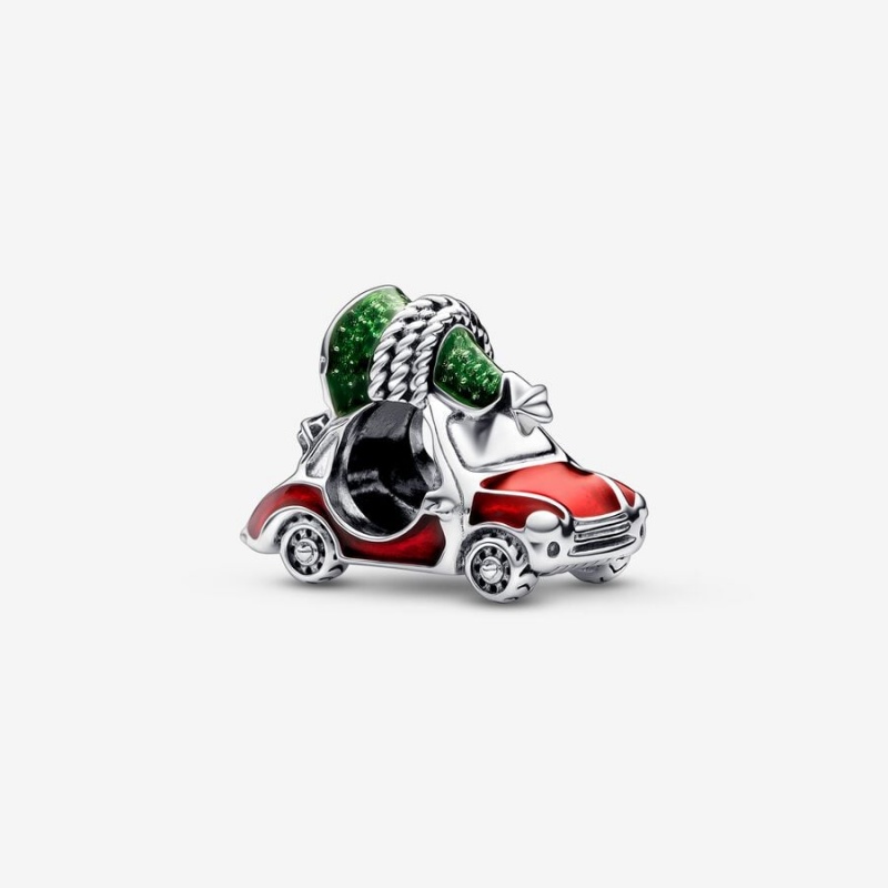 Pandora Festive Car & Christmas Tree Charm Sterling Silver | 28941-DXQF