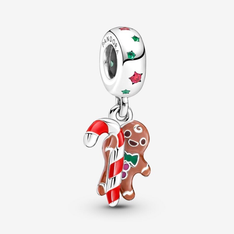 Pandora Gingerbread Man Dangle Charm Sterling Silver | 50728-ZTXB