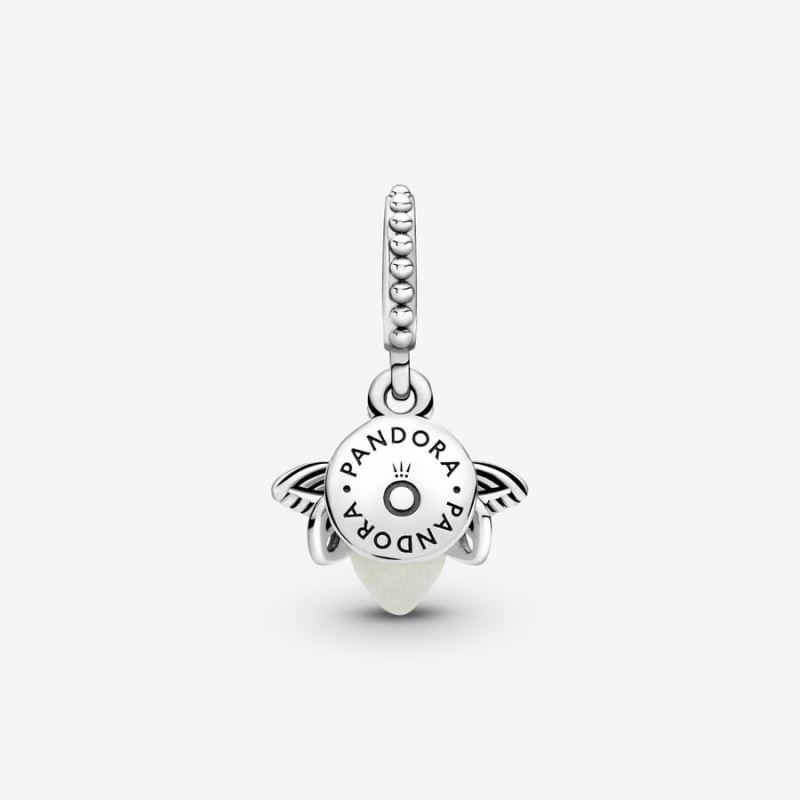 Pandora Glow-in-the-dark Firefly Dangle Charm Sterling Silver | 61358-ROKN