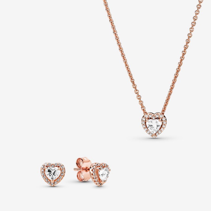 Pandora Happily Ever After Set Rose Gold Plated | 59234-JZWG