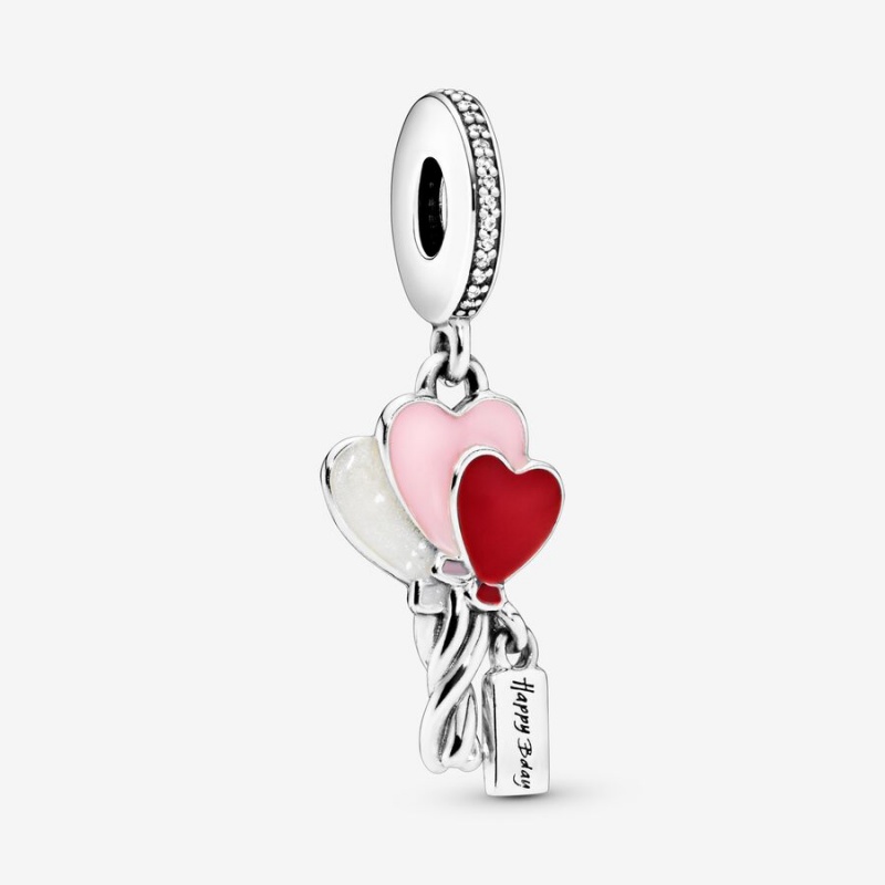 Pandora Happy Bday Balloon Dangle Charm Birthday Jewelry | 38041-SJKR