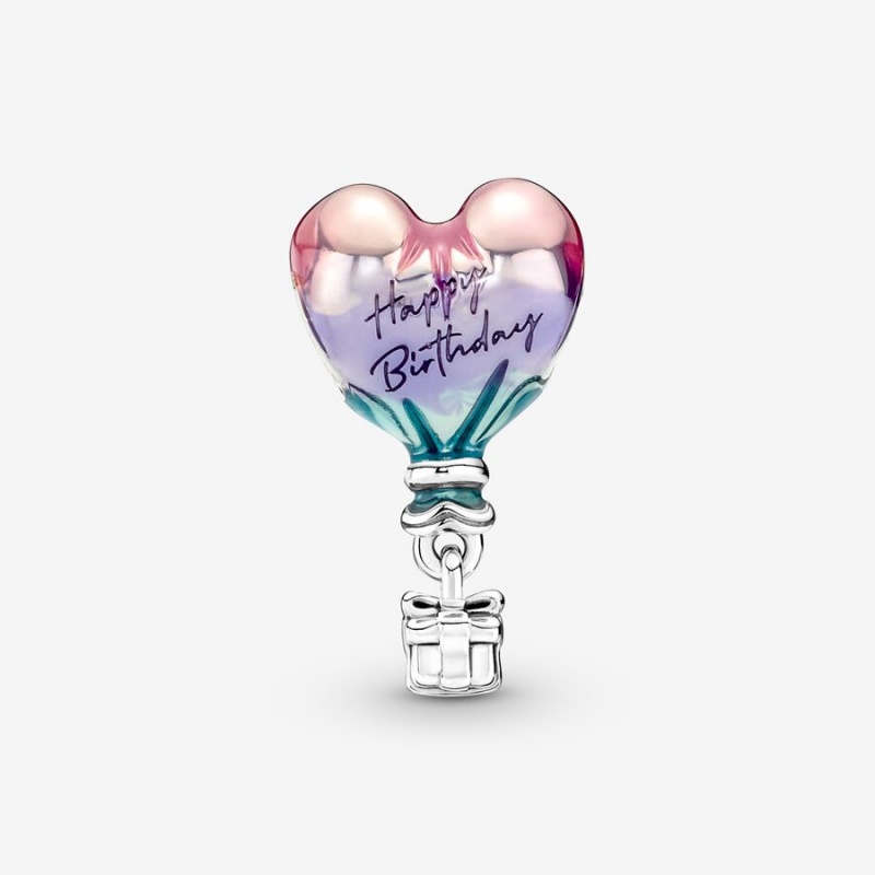 Pandora Happy Birthday Hot Air Balloon Charm Sterling Silver | 81493-GCZL