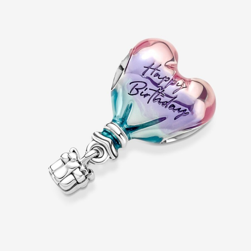 Pandora Happy Birthday Hot Air Balloon Charm Sterling Silver | 81493-GCZL