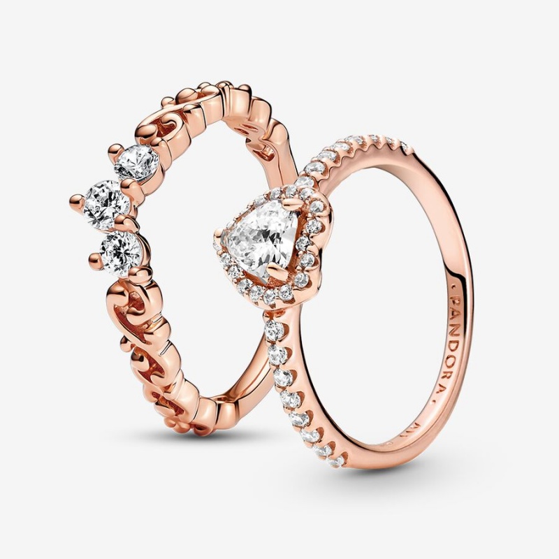 Pandora Hopeless Romantic Promise Ring Set | 12637-UDIV