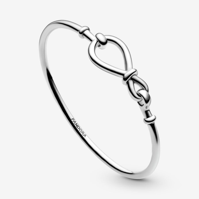 Pandora Infinity Knot Bangle Sterling Silver | 23760-SPME