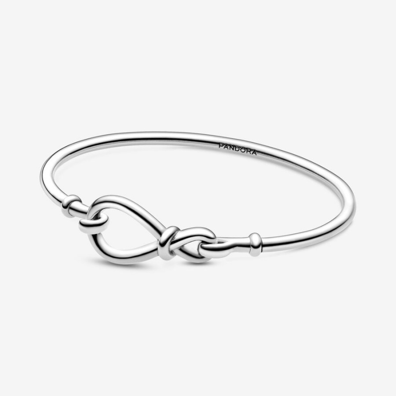 Pandora Infinity Knot Bangle Sterling Silver | 23760-SPME