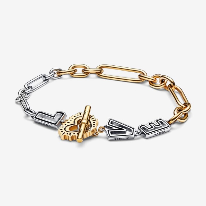 Pandora Keith Haring™ x Two-tone Love Links Bracelet Two-tone | 34196-WCIF