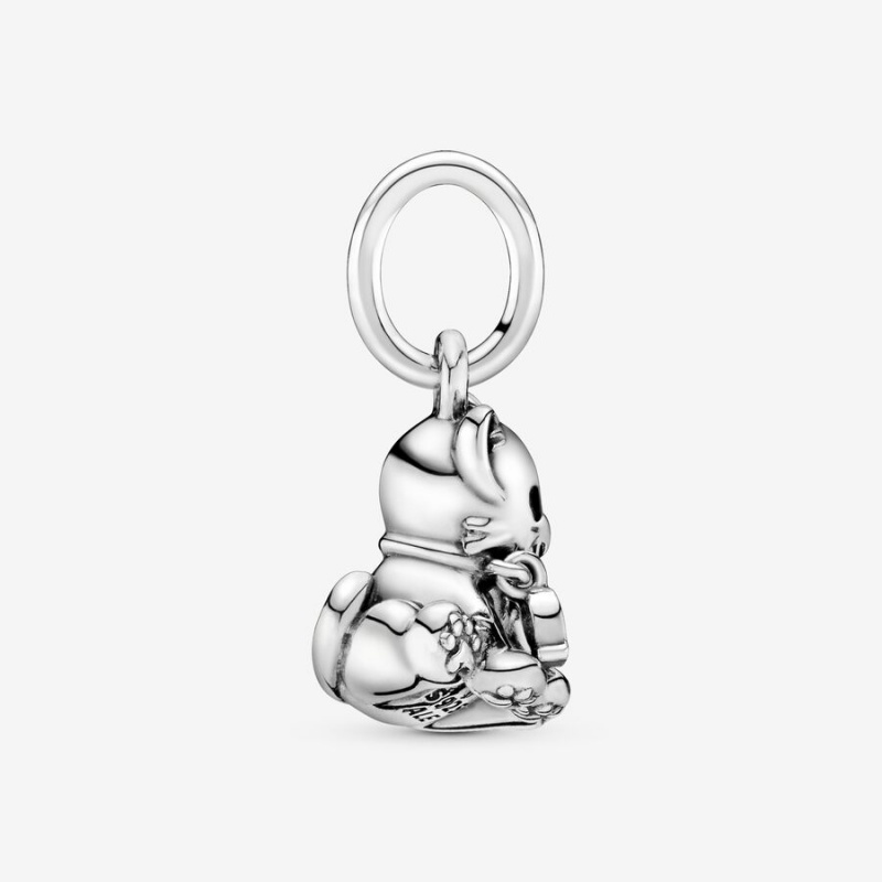 Pandora Kitty-Cat Dangle Charm Cat Charms | 37864-JYDI