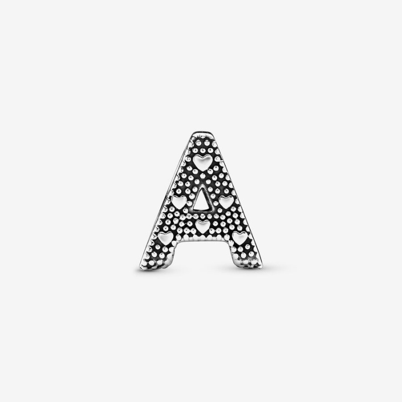 Pandora Letter A Alphabet Charm Sterling Silver | 67812-JZUB