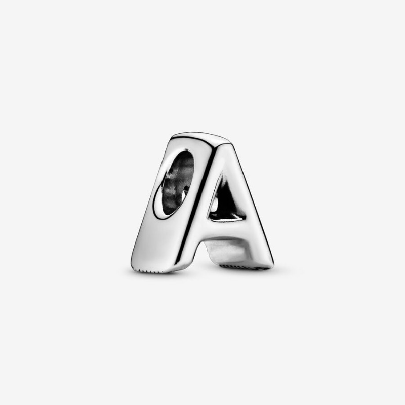 Pandora Letter A Alphabet Charm Sterling Silver | 67812-JZUB