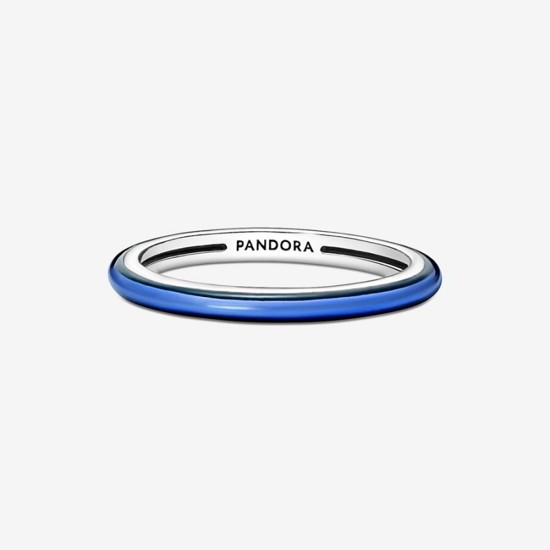 Pandora ME Electric Blue Ring Sterling Silver | 31827-DFGY