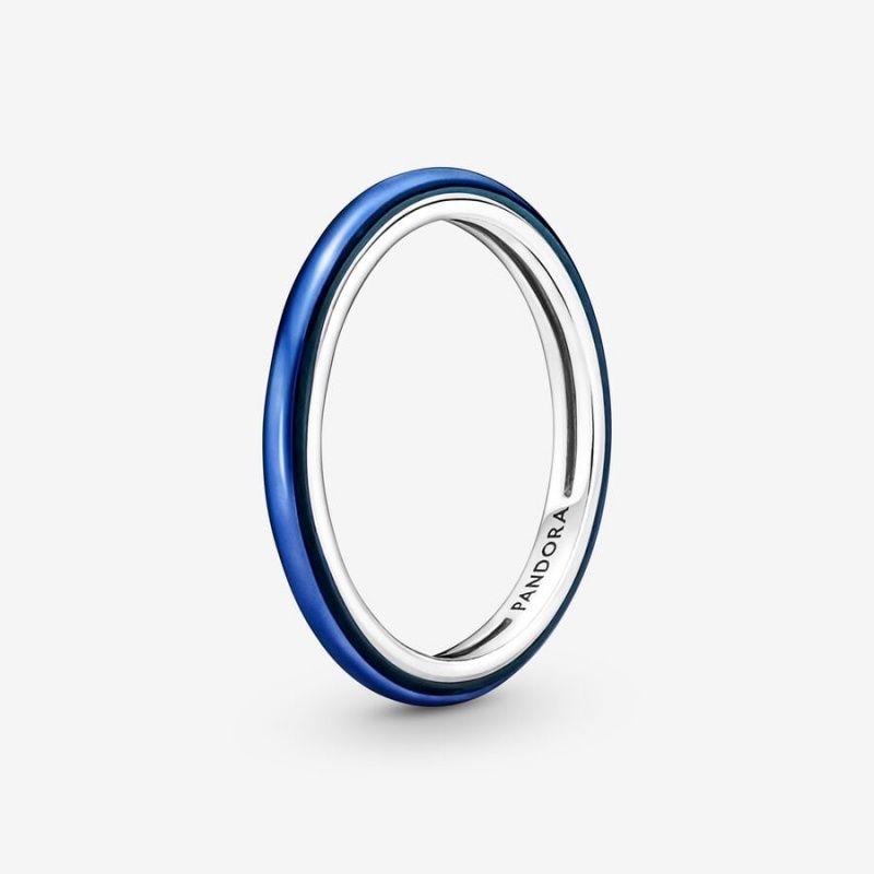 Pandora ME Electric Blue Ring Sterling Silver | 31827-DFGY