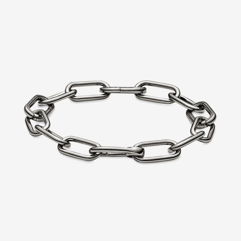 Pandora ME Link Chain Bracelet Ruthenium Plated | 30642-IWGL