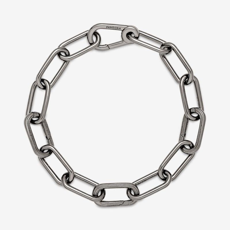 Pandora ME Link Chain Bracelet Ruthenium Plated | 30642-IWGL