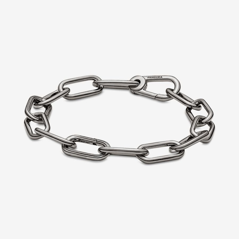 Pandora ME Link Chain Bracelet Ruthenium Plated | 30642-IWGL