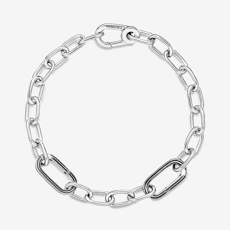 Pandora ME Link Chain Bracelet Sterling Silver | 48621-PHAL