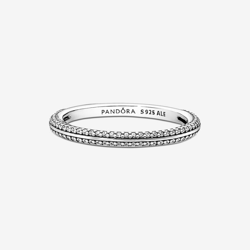 Pandora ME Pavé Ring Sterling Silver | 60892-BWEO