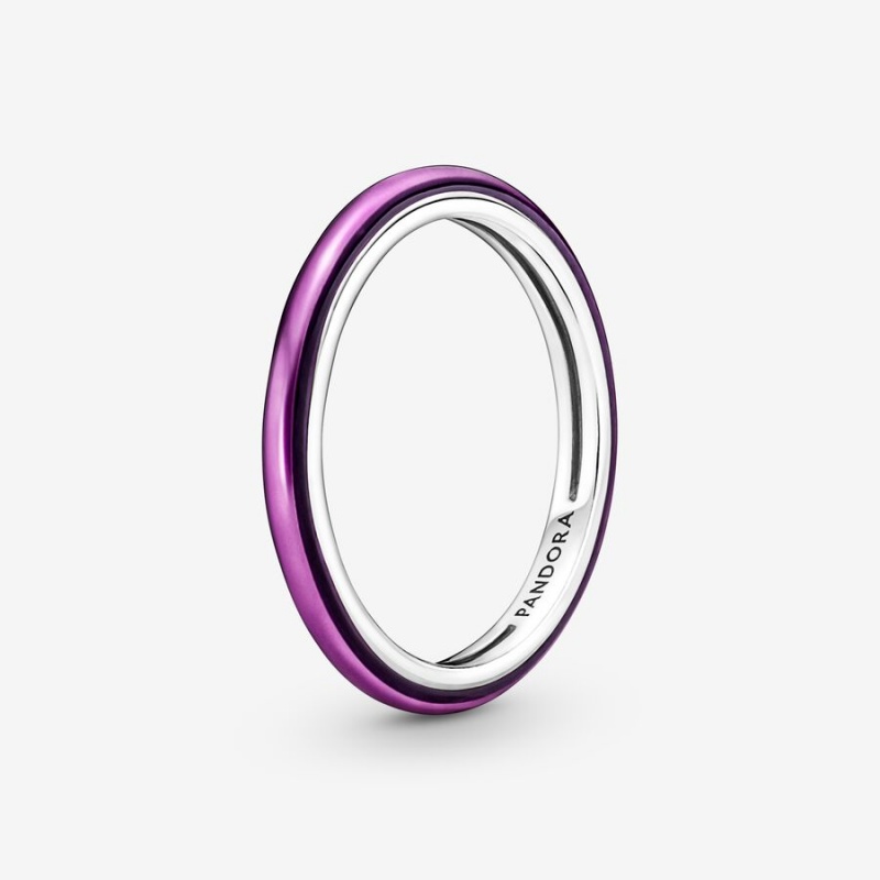 Pandora ME Shocking Purple Ring Sterling Silver | 37208-ODZF