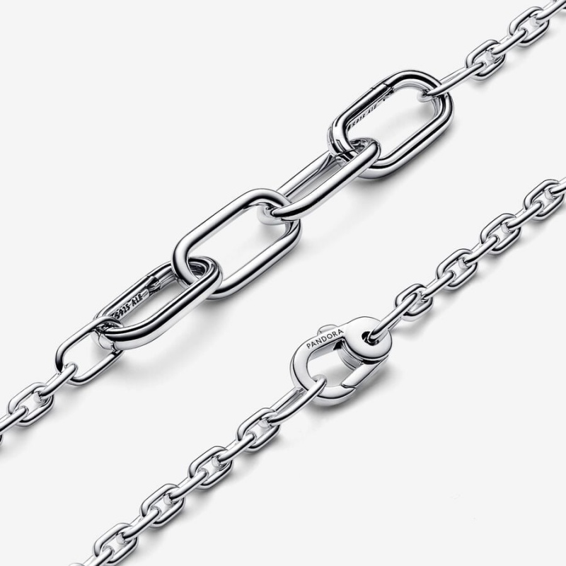 Pandora ME Slim Link Chain Bracelet Sterling Silver | 70528-OMKP