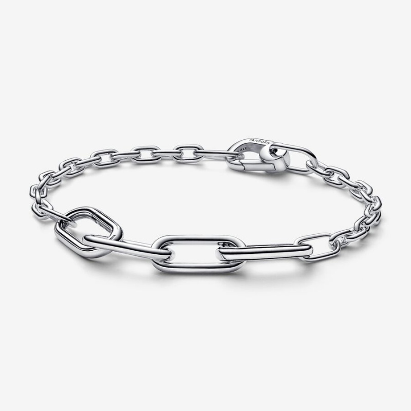 Pandora ME Slim Link Chain Bracelet Sterling Silver | 70528-OMKP