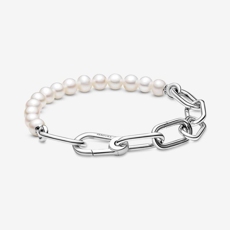 Pandora ME Treated Freshwater Cultured Pearl Bracelet Sterling Silver | 12384-IETD