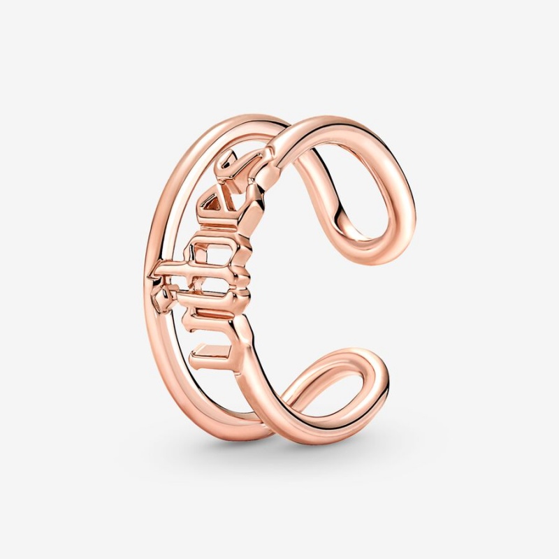 Pandora ME Vibes Open Ring Rose Gold Plated | 25468-NCDW