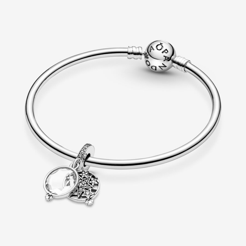 Pandora Magnified Star Double Dangle Charm - FINAL SALE Sterling Silver | 59304-FZTA