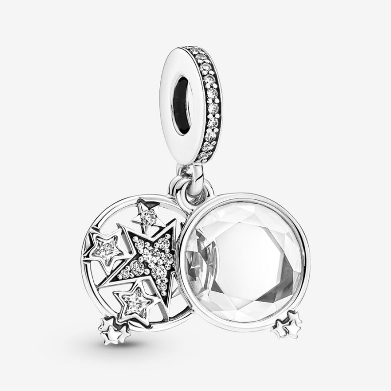 Pandora Magnified Star Double Dangle Charm - FINAL SALE Sterling Silver | 59304-FZTA