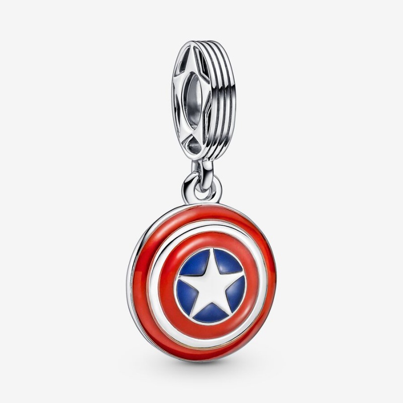 Pandora Marvel Black Panther and Captain America Key Chain Set | 49368-QLSK