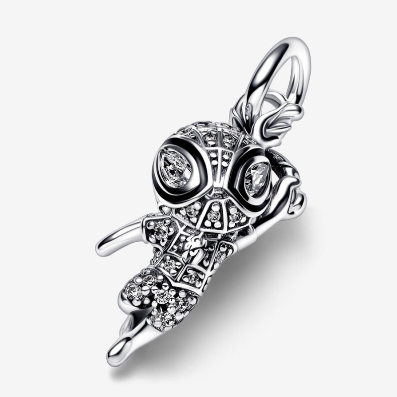 Pandora Marvel Spider-Man Pavé Pendant Sterling Silver | 13964-ZAYN