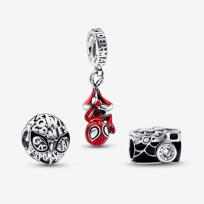 Pandora Marvel Spider Man Charm Set | 54103-MHNC