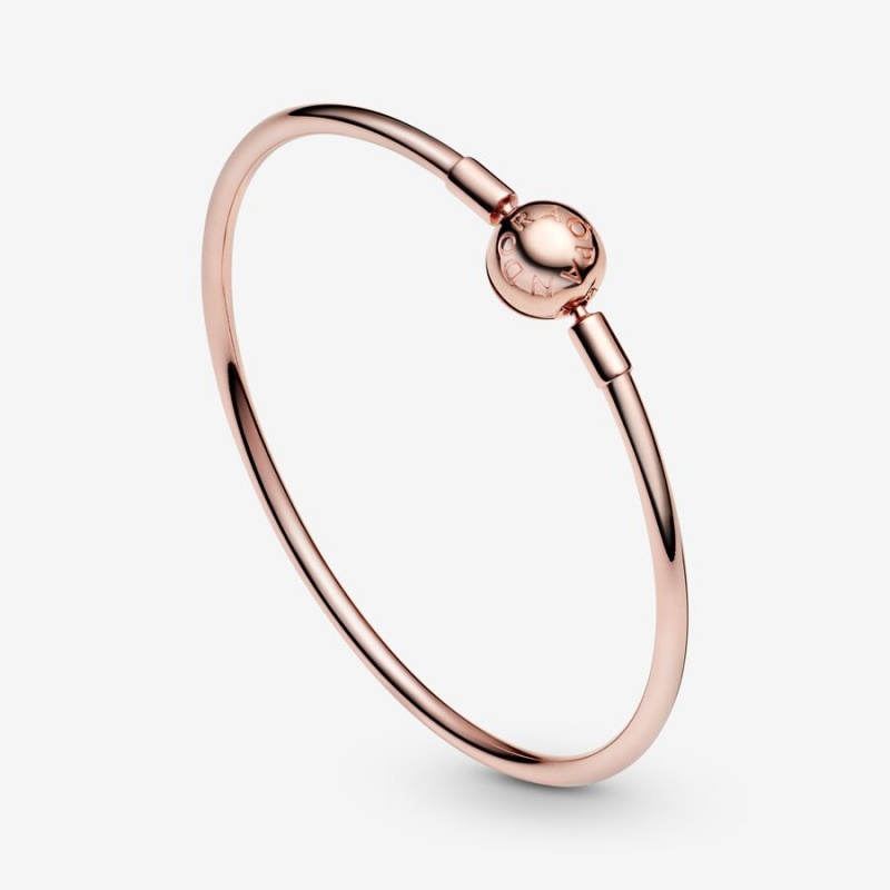 Pandora Moments Bangle Rose Gold Plated | 75160-BNAL