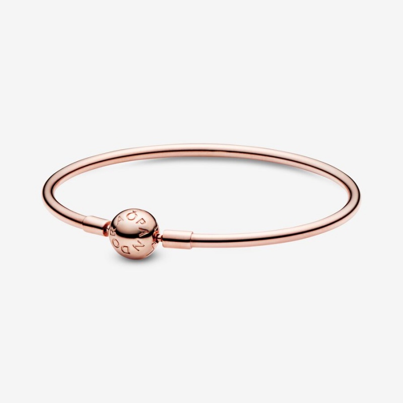 Pandora Moments Bangle Rose Gold Plated | 75160-BNAL