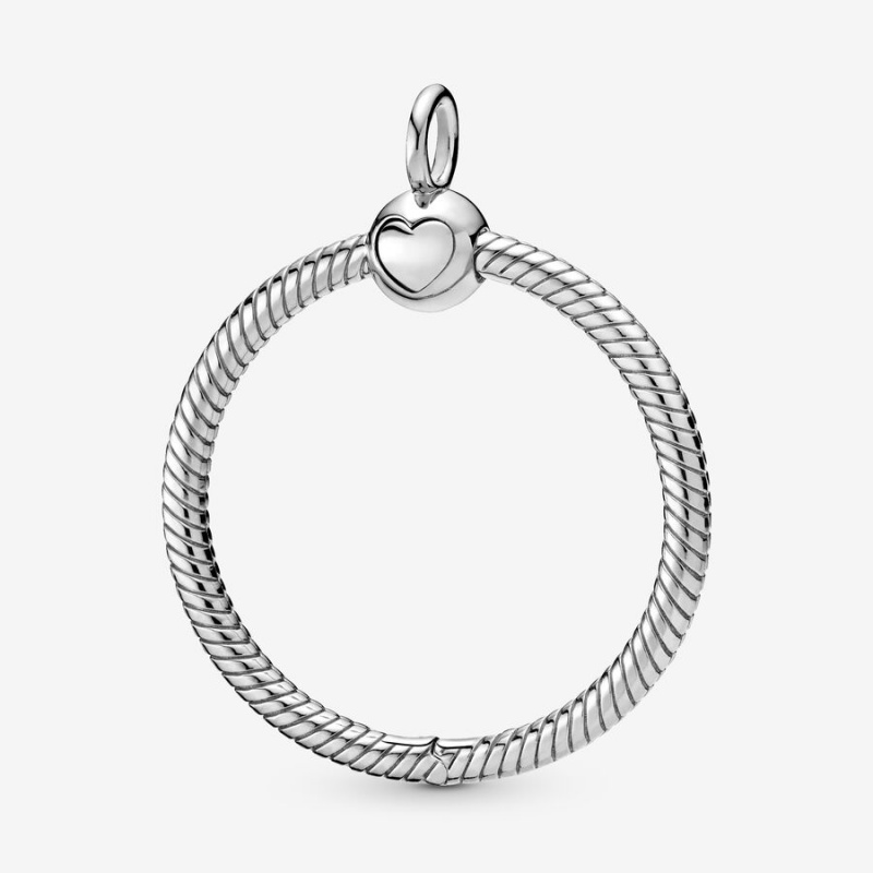 Pandora Moments Medium O Pendant Sterling Silver | 20537-XDFZ