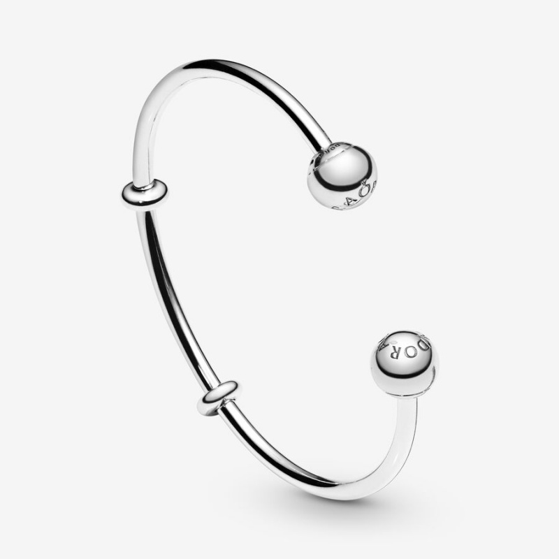 Pandora Moments Open Bangle Sterling Silver | 18925-GVJA